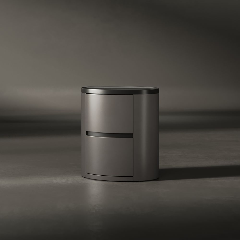 Прикроватная тумба Drum (500) Grey Amber
