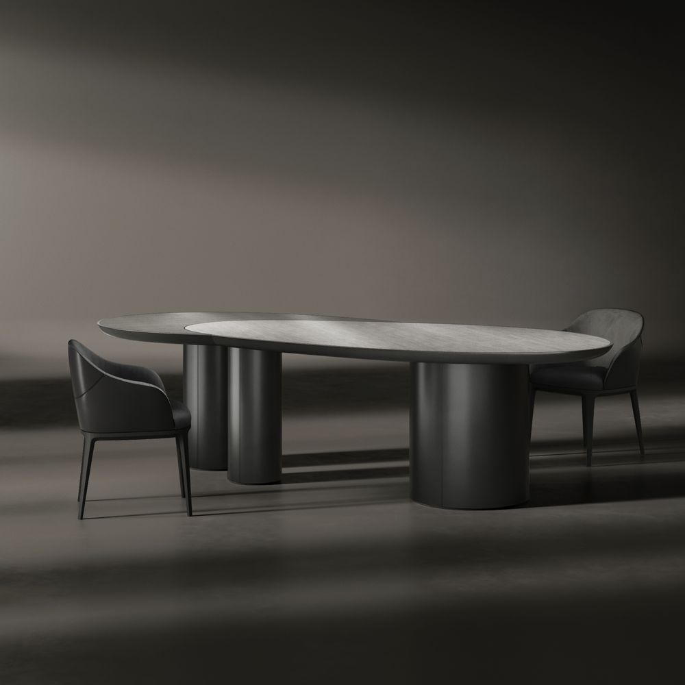 Table Fusion Black Amber Duo