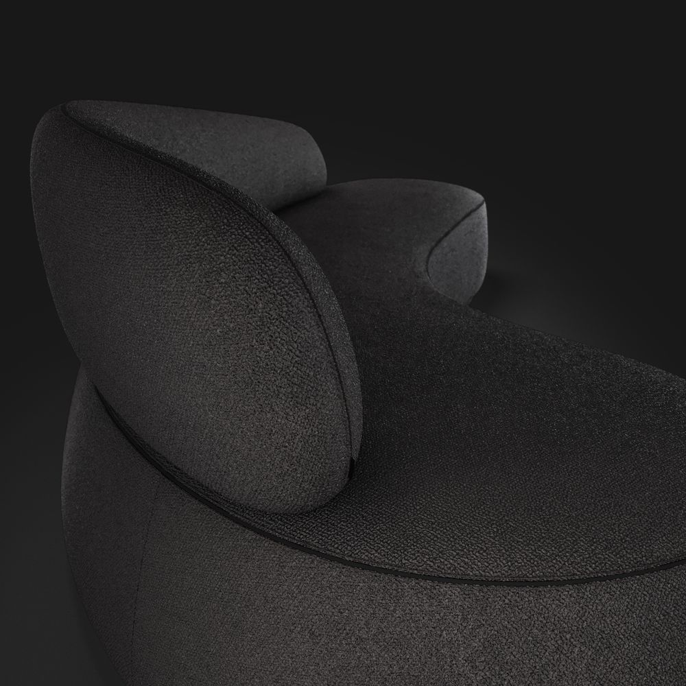 Sofa Virgola Black orchid