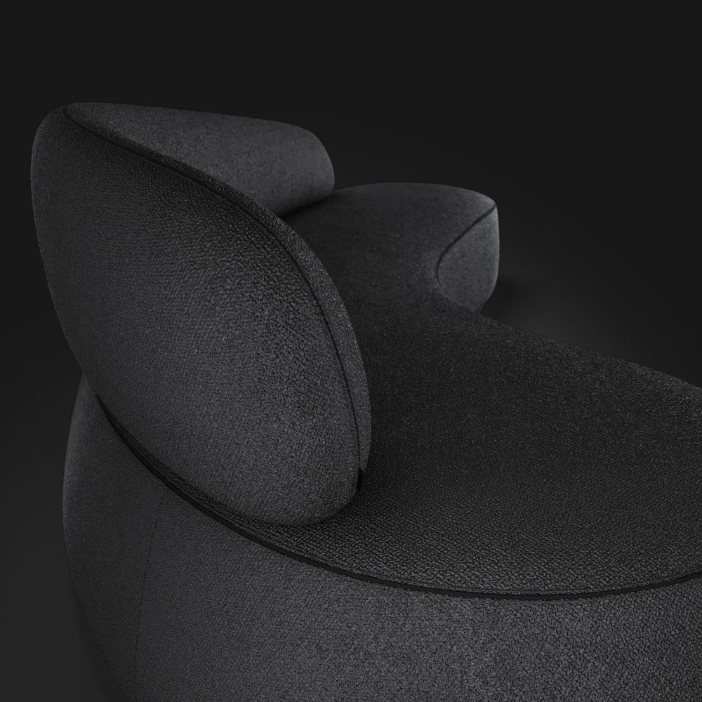 Sofa Virgola Deep graphite