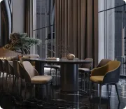 ## _Dining table Fusion — harmony in details_